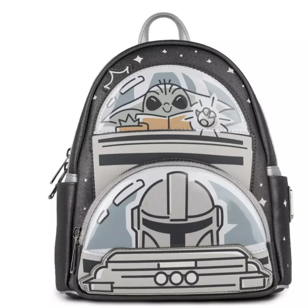 LOUNGEFLY‎ Disney Star Wars The Mandalorian & Grogu Loungefly GITD Mini Backpack